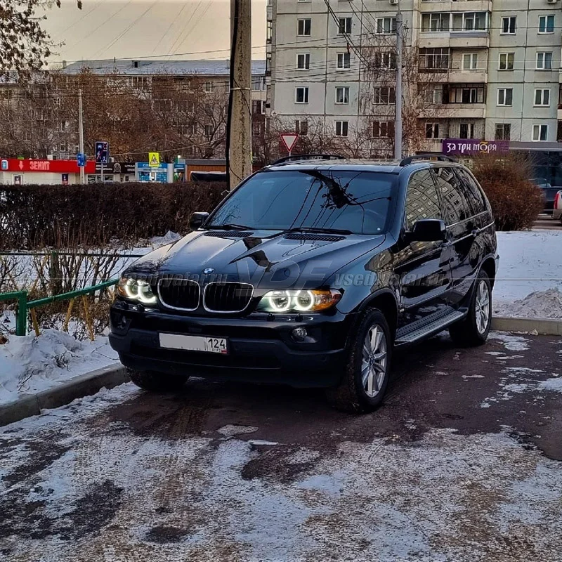 Светодиодные Ангельские глазки BMW X5 E53 2003-2006 Цвет: Белый