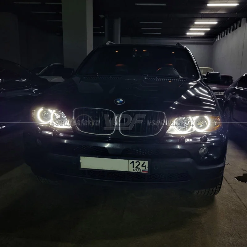 Светодиодные Ангельские глазки BMW X5 E53 2003-2006 Цвет: Белый