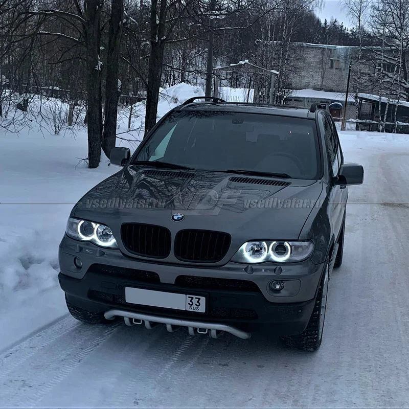 Светодиодные Ангельские глазки BMW X5 E53 2003-2006 Цвет: Белый