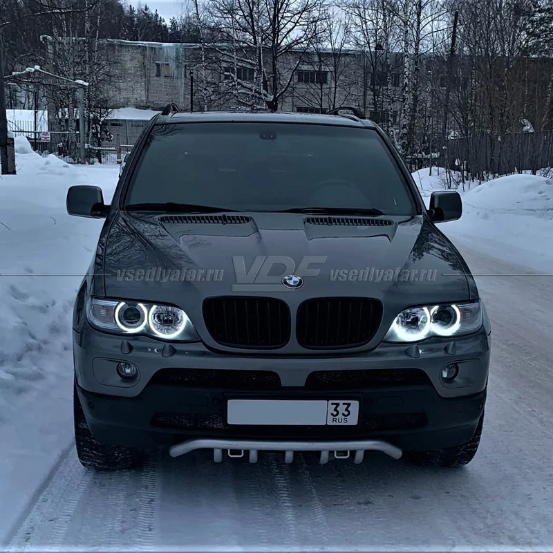 Светодиодные Ангельские глазки BMW X5 E53 2003-2006 Цвет: Белый