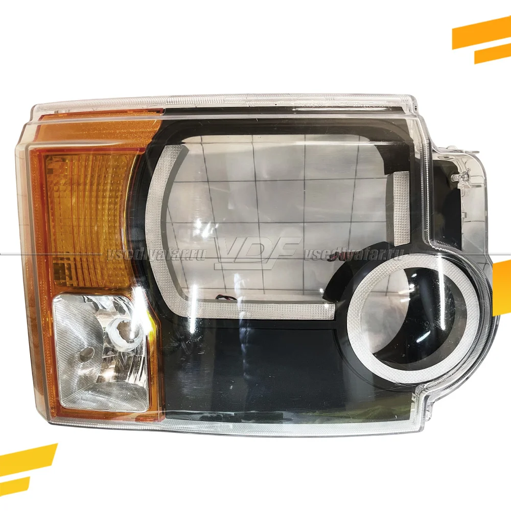 Светодиодные вставки в фары Land Rover Discovery L319 2004-2009 Цвет: Белый