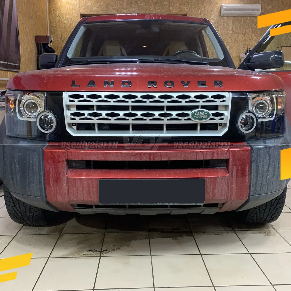 Светодиодные вставки в фары Land Rover Discovery L319 2004-2009 Цвет: Белый