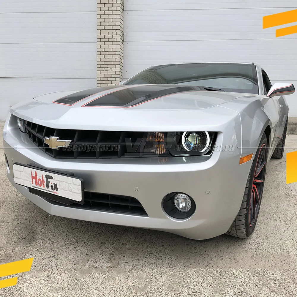 Светодиодные вставки в фары "Camaro-Style" Цвет: Белый