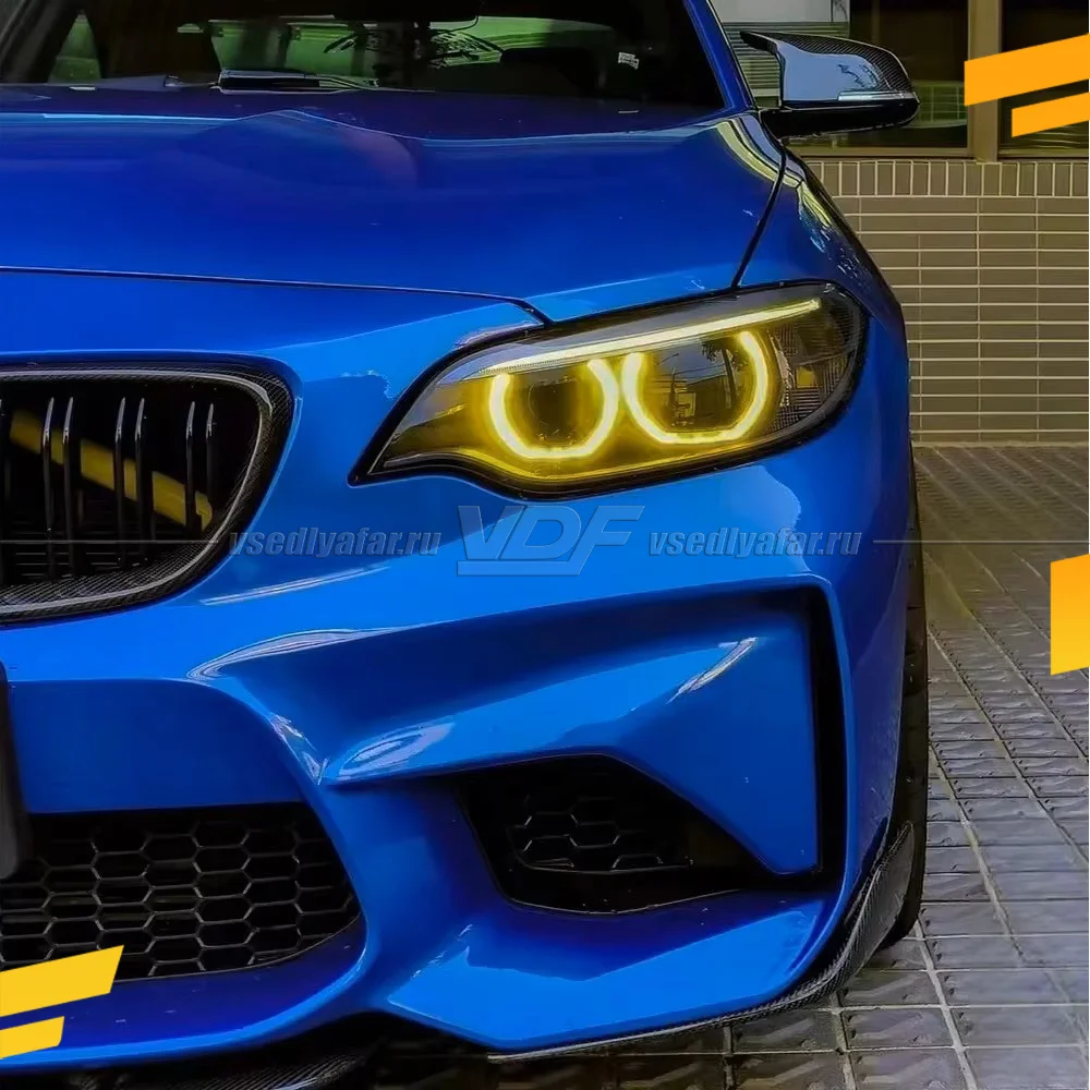 Комплект плат маркера BMW 2 F22/M2 F87 2014-2017 Лимонный
