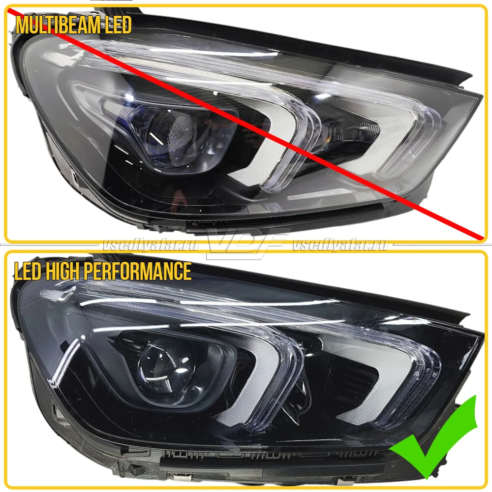 Плата маркер DRL и Поворотник Mercedes GLE 2018-2023 Левый 6 Pin LED