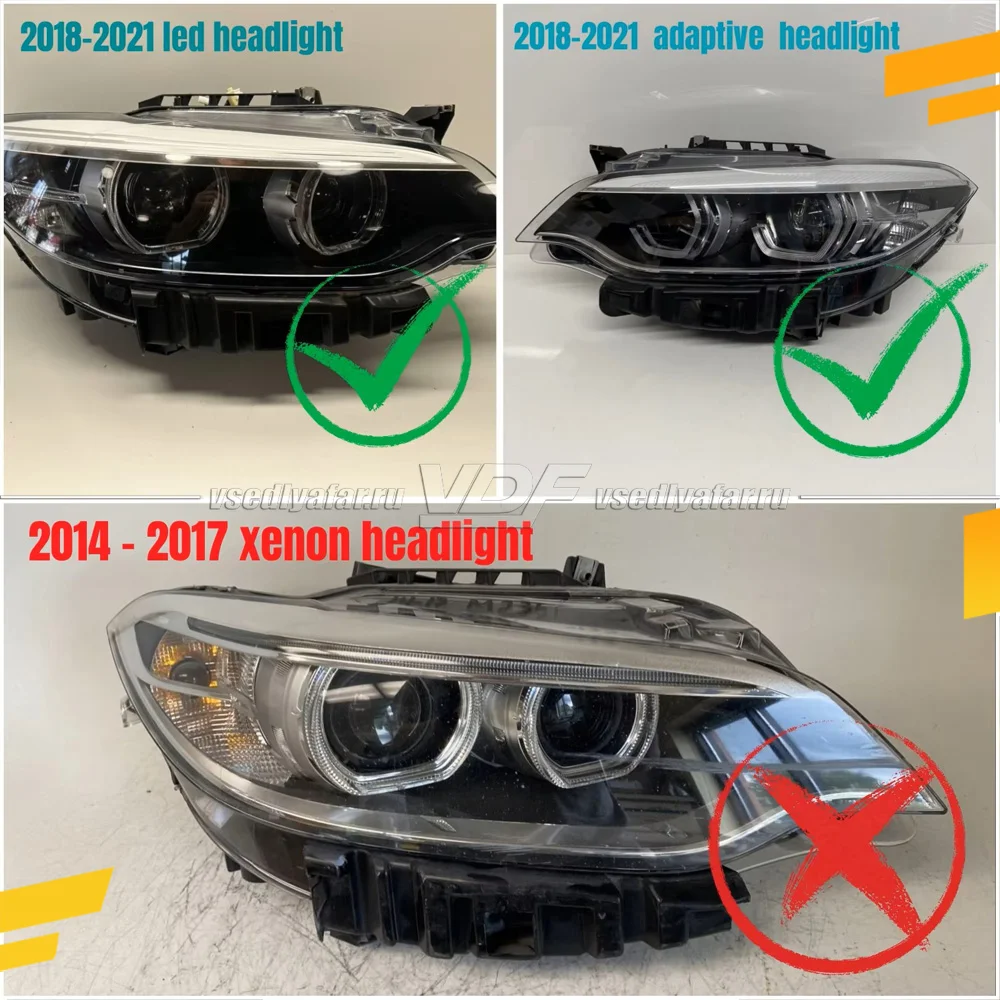 Комплект плат маркера BMW 2 F22/M2 F87 2017-2021 Лимонный