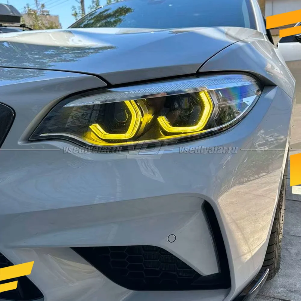Комплект плат маркера BMW 2 F22/M2 F87 2017-2021 Лимонный