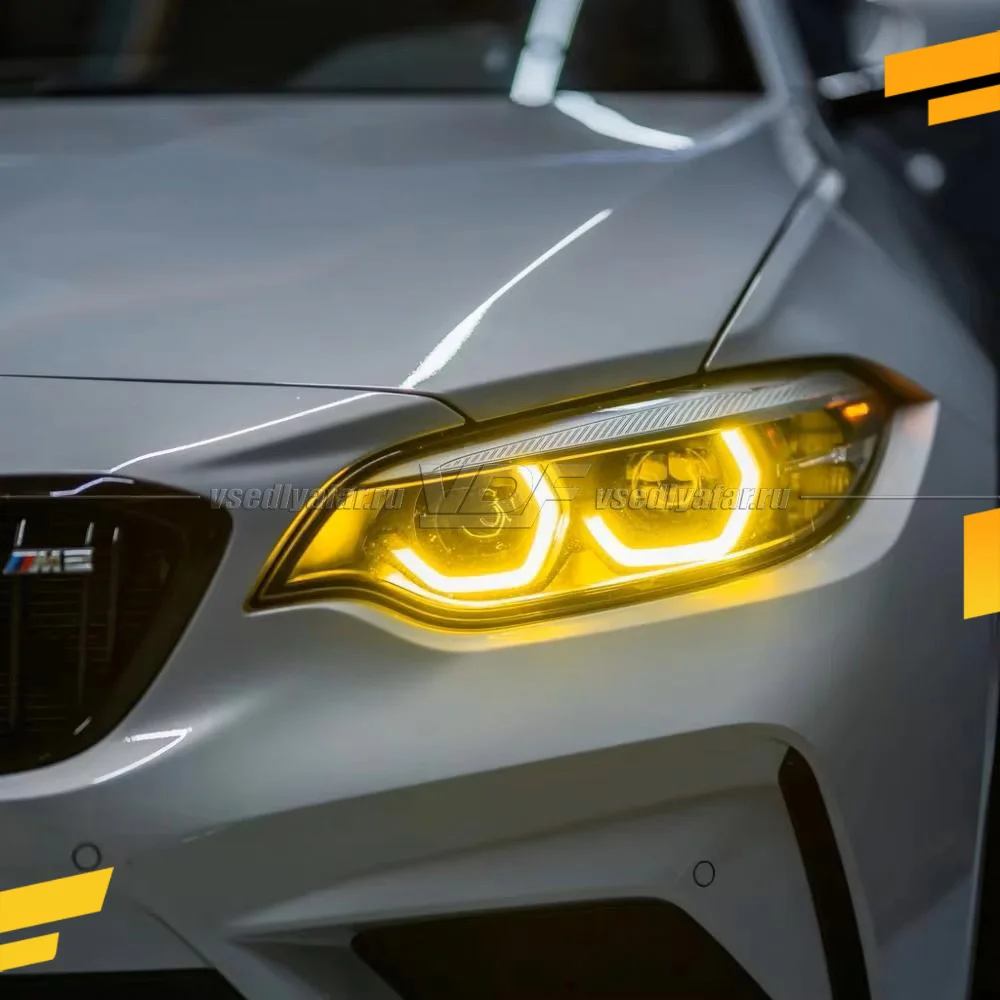 Комплект плат маркера BMW 2 F22/M2 F87 2017-2021 Лимонный