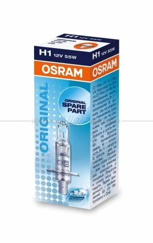 Лампа галогенная OSRAM H1 Original 12V 55W, 1шт., 64150