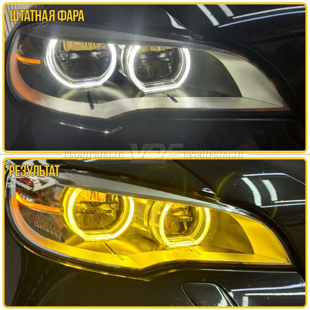 Комплект плат маркера BMW X6 E71 2012-2014 Adaptive LED Цвет: Лимонный