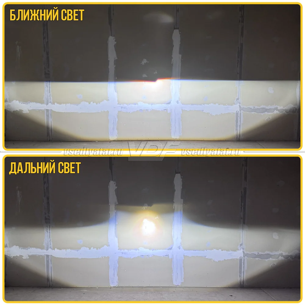 Светодиодные линзы MTF Light WideBeam MINI Ближний-Дальний, СТГ со Ступенькой
