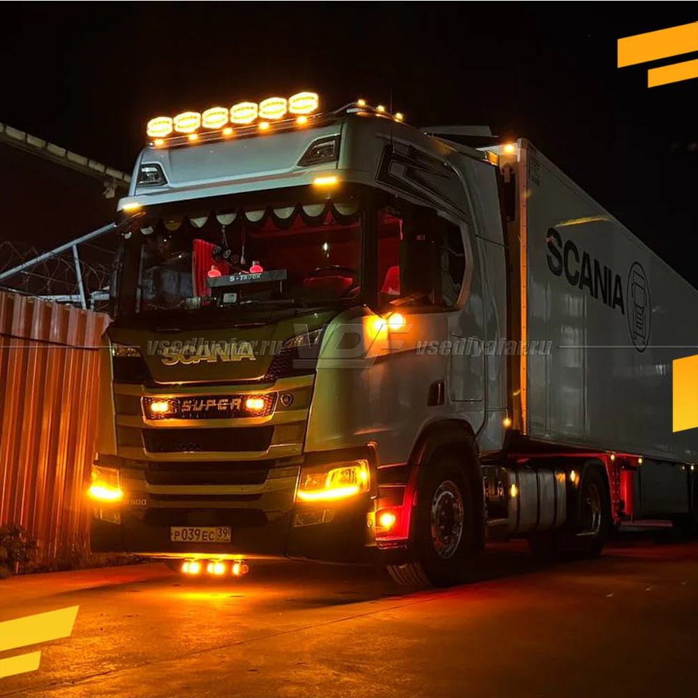 Комплект плат маркера Scania 6 2016+ LED фары Цвет: Янтарный