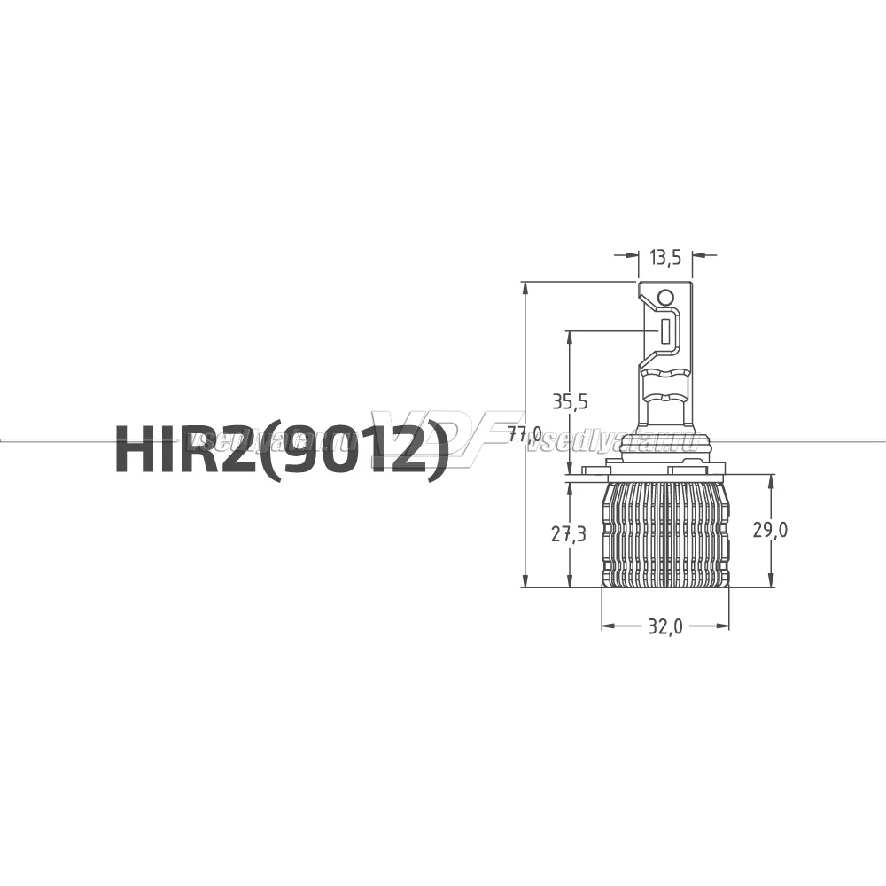 Светодиодные лампы MTF Light Active Night HIR2 6000K 12V, 18W, 2шт, LANH2K6