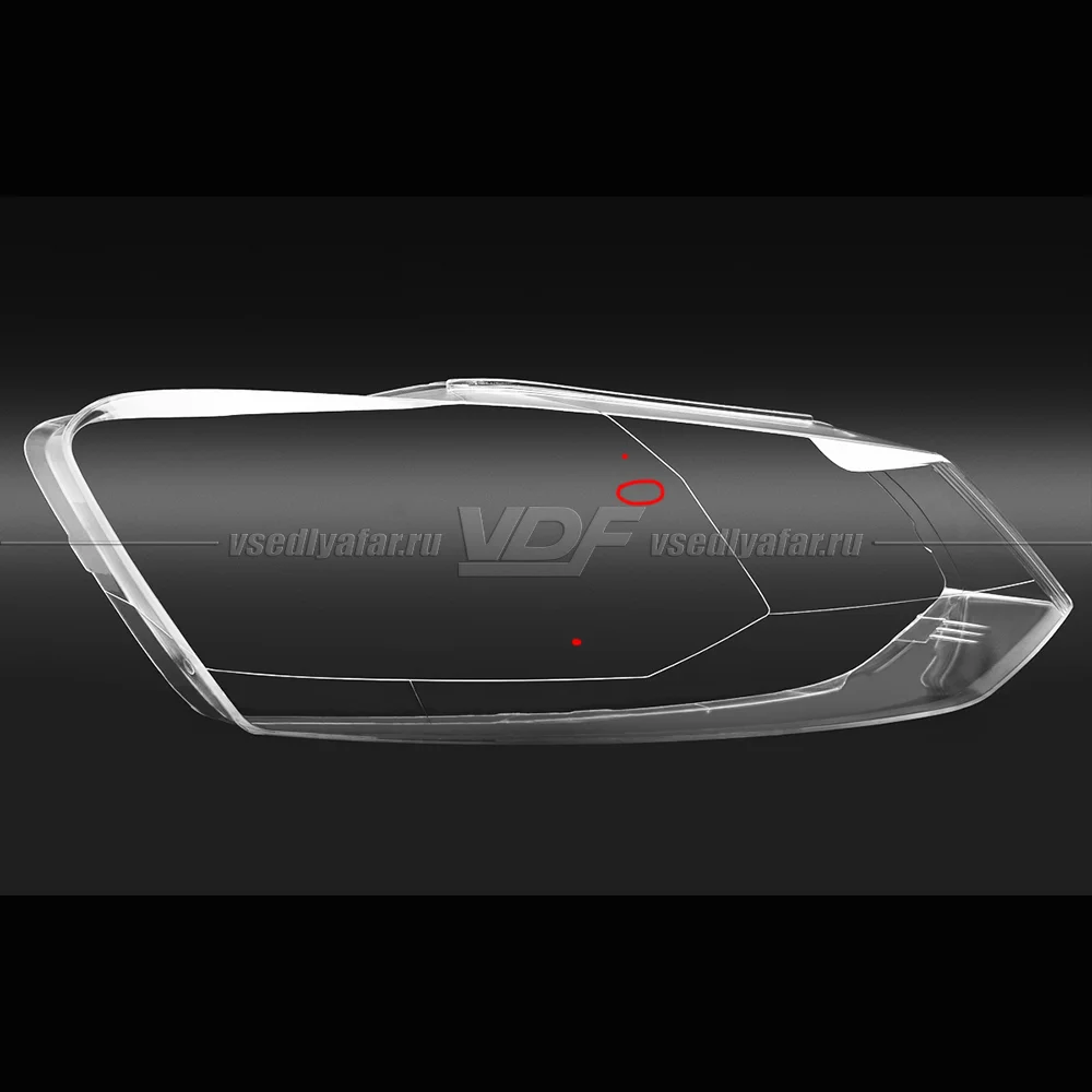 Уцененное стекло для фары Volkswagen Polo Mk5 (2008-2015) Правое №12