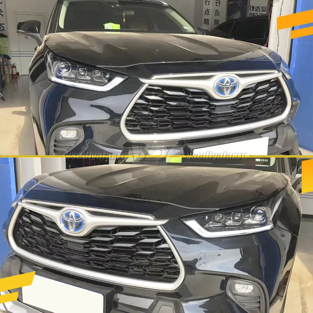 Комплект для установки линз в фары Toyota Highlander 2019-2026 EU с DRL