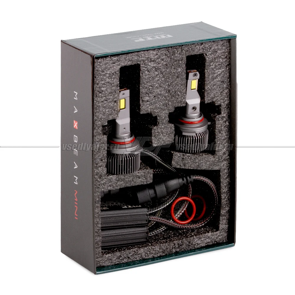 Светодиодные лампы MTF Light MaxBeam MINI HB3 6000K 12V, 45W, 2шт, MMB3K6