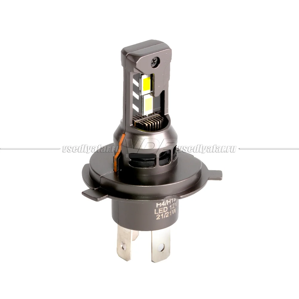 Светодиодные лампы MTF Light IMPRESS H4 6000K 12V, 21W, 2шт, HT04K6