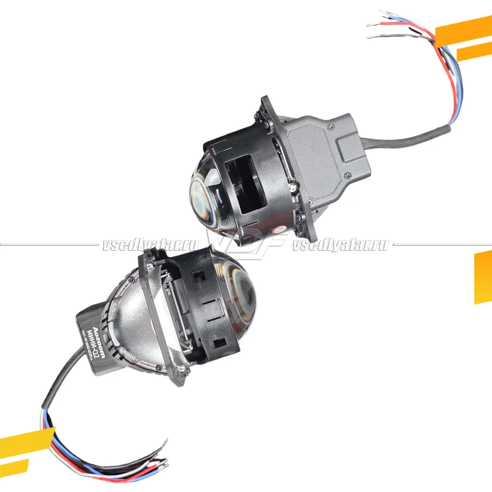 Светодиодные линзы Aozoom МИНИ-Q2 3.0 12V 53/62W 4500/5000Lm 