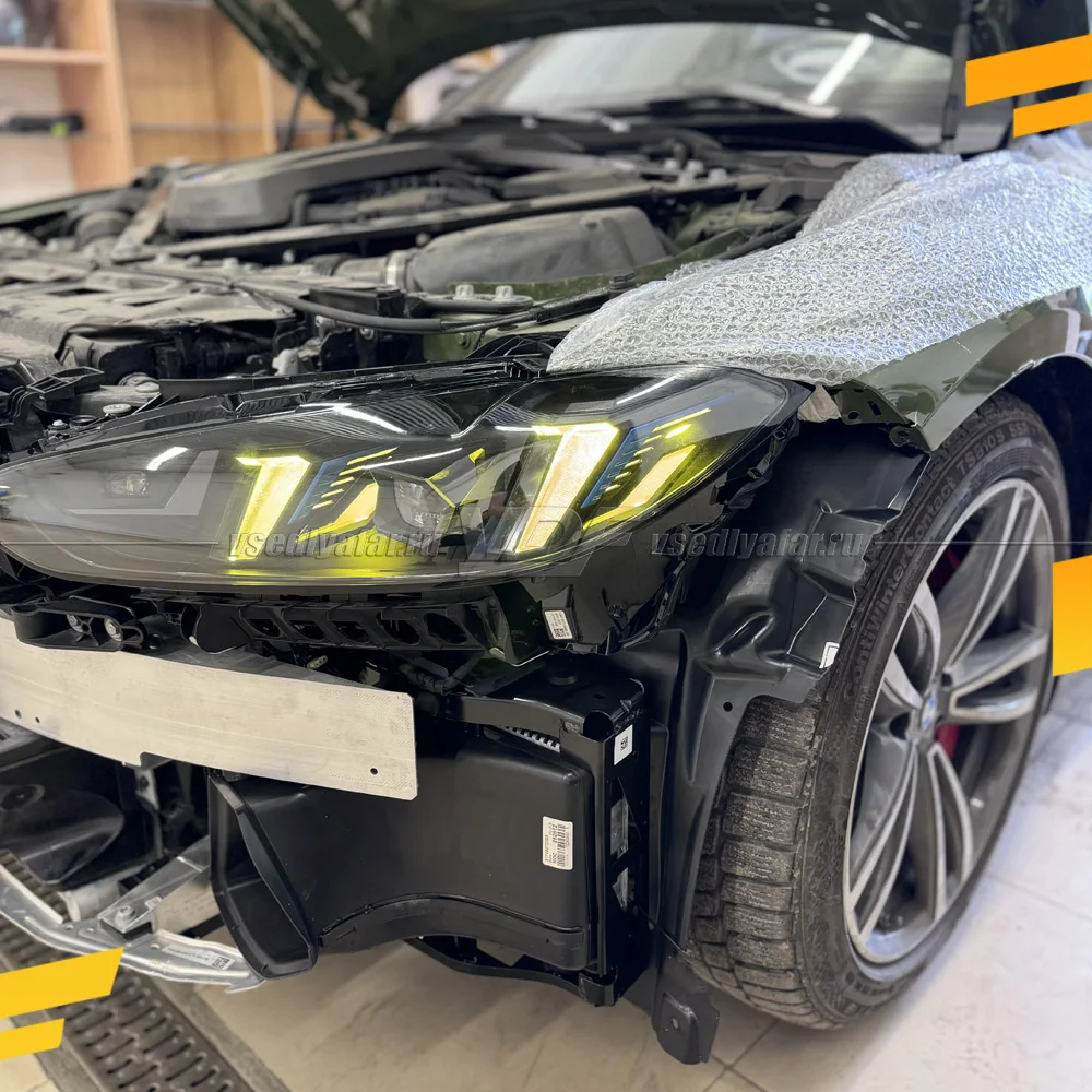 Комплект плат маркера BMW M3 G80 2022-2026 Цвет: Лимонный