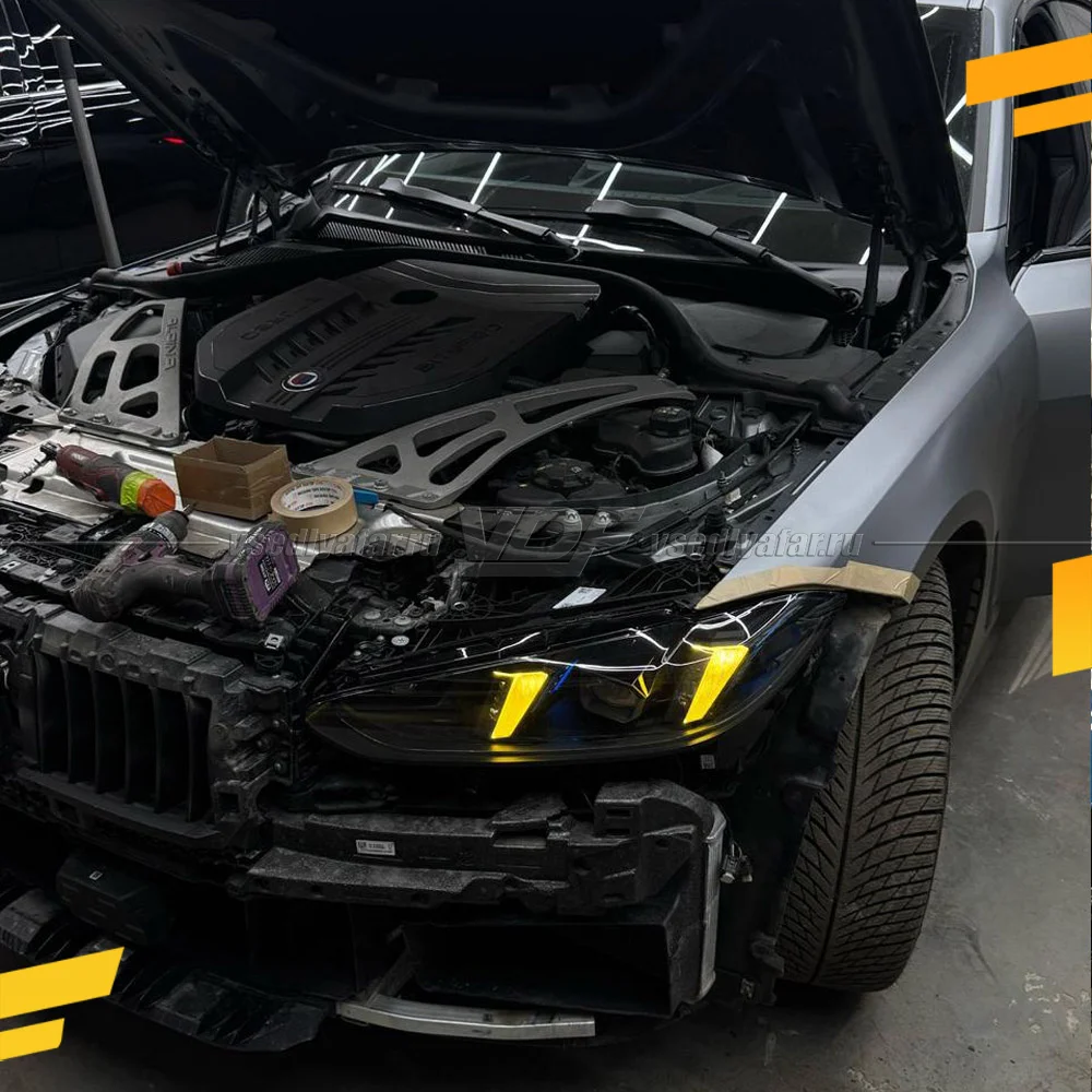 Комплект плат маркера BMW M3 G80 2022-2026 Цвет: Лимонный