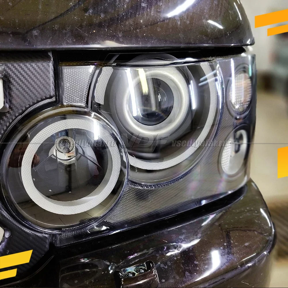 Светодиодные вставки в фары Range Rover L322 2005-2009 Цвет: Белый