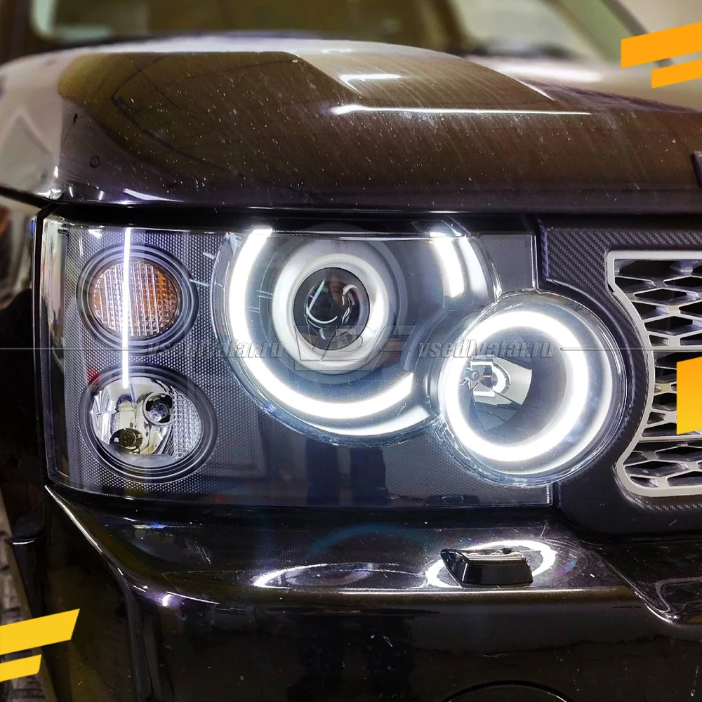 Светодиодные вставки в фары Range Rover L322 2005-2009 Цвет: Белый