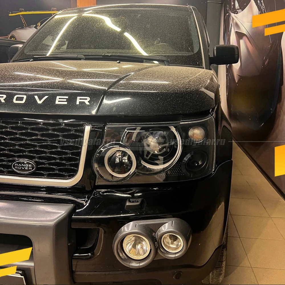 Светодиодные вставки в фары Range Rover L322 2005-2009 Цвет: Белый