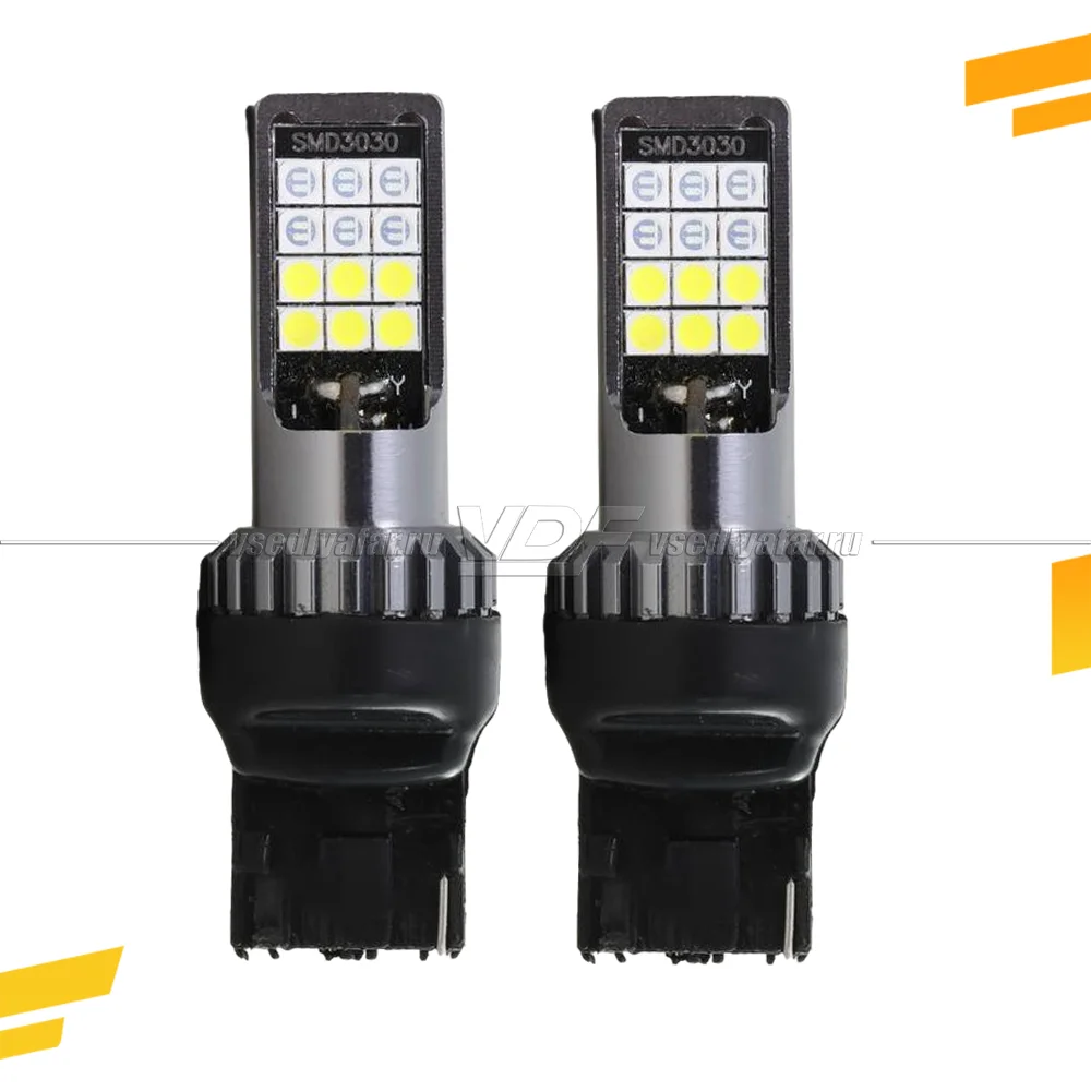 Светодиодные лампы A80 W21/5W 12V плавный розжиг из синего в белый