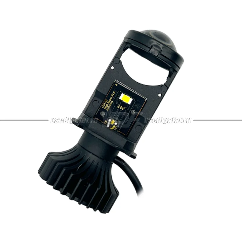 Светодиодные линзы Aozoom H4 mini 24V 6000K Bi-Led (комплект 2 шт)