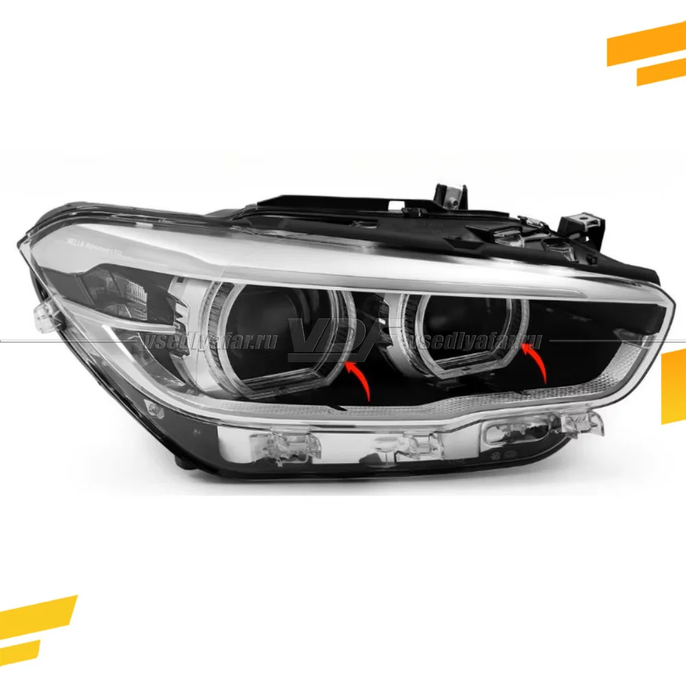 Комплект плат маркера BMW 1 F20/1 F21 2015-2019 Лимонный