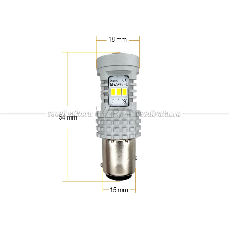 Светодиодная лампа 1157-3020-14SMD, 14W P21W5W (Белый)