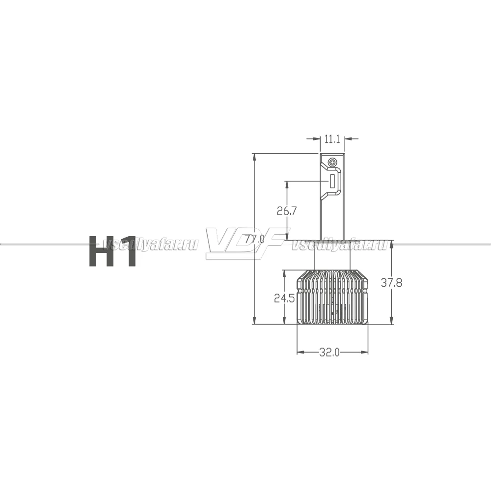 Светодиодные лампы MTF Light Dynamic Vision H1 5500K 12V, 28W, 2шт, DV01K5