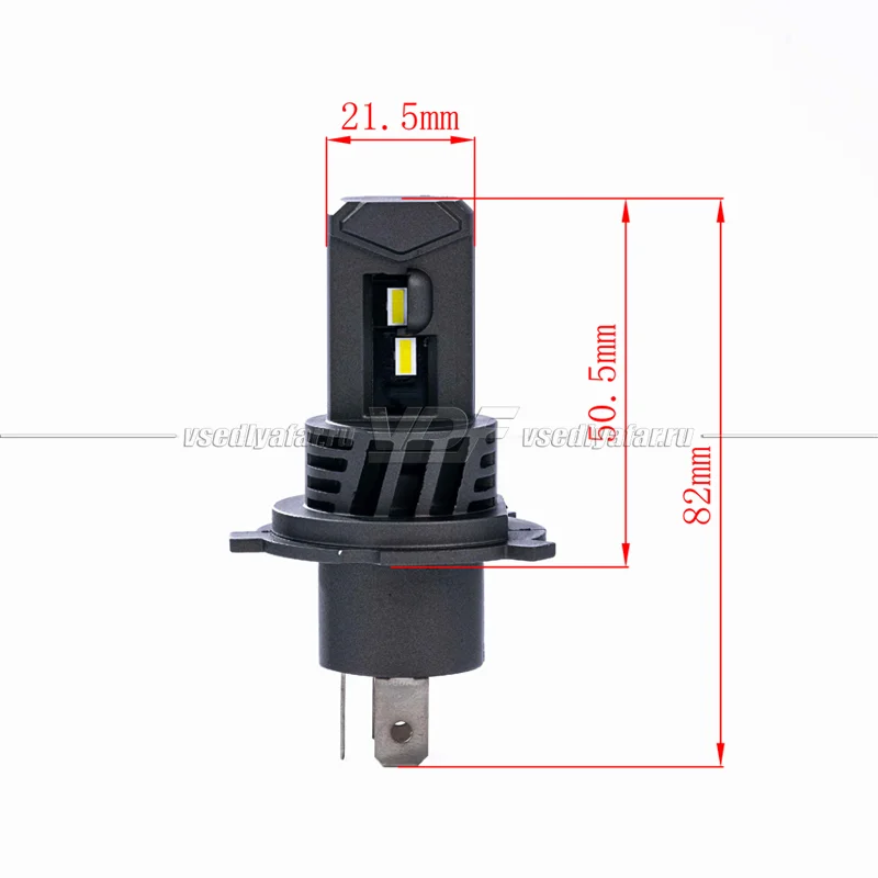 Светодиодные лампы SVETCAR Compact H4 5500K, 2шт