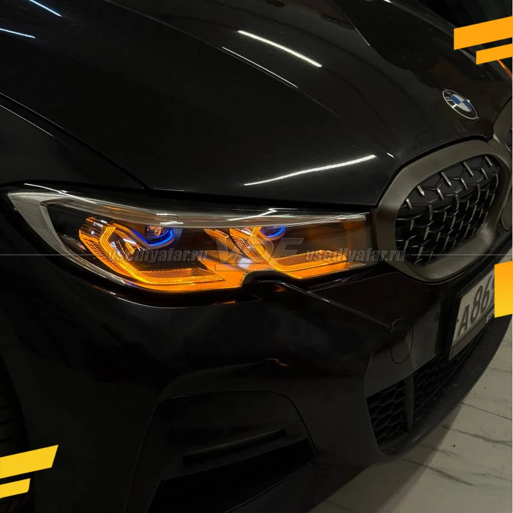 Комплект плат маркера BMW 3 G20, G21 2018-2022 EU Лазер Цвет: Янтарный