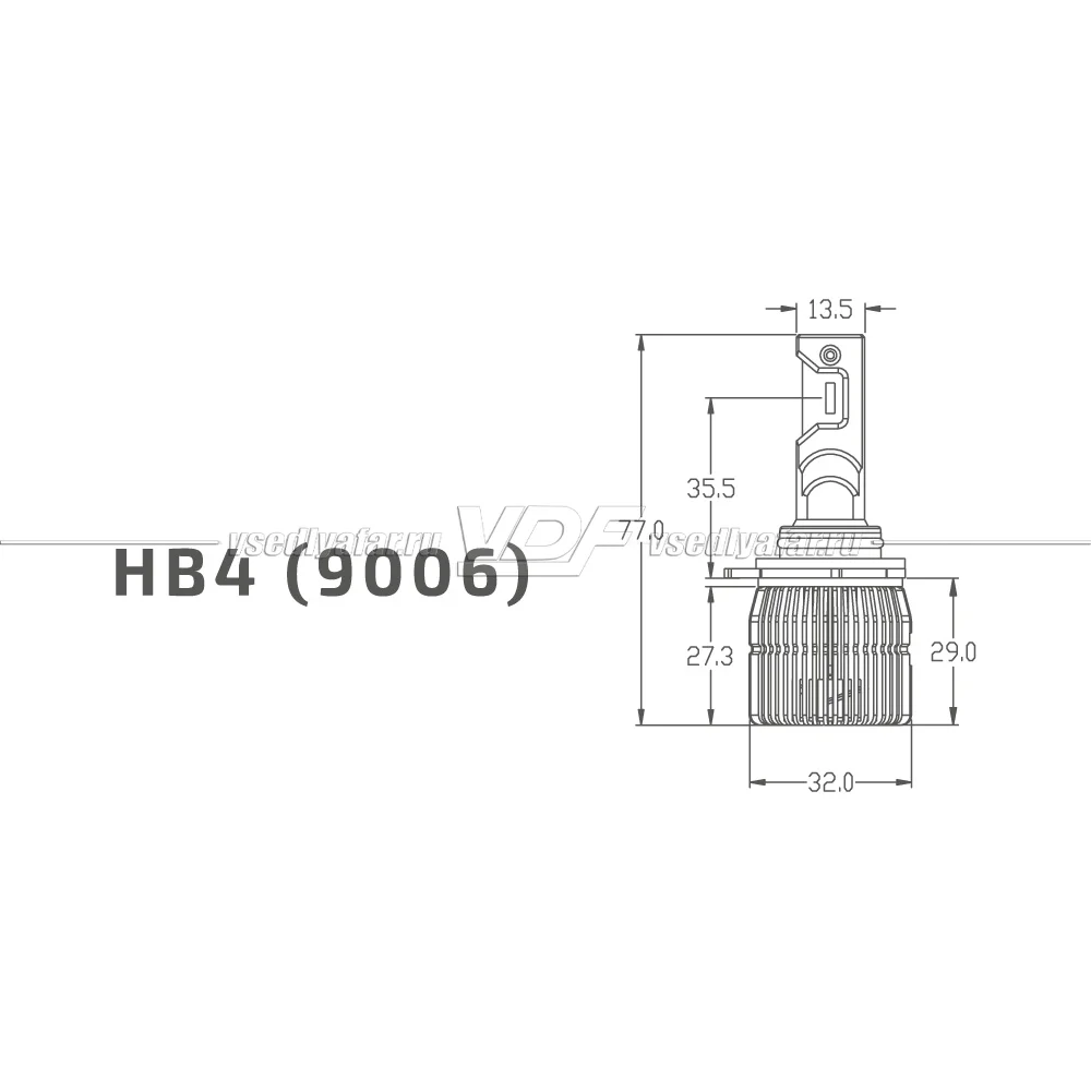 Светодиодные лампы MTF Light Dynamic Vision HB4(9006) 5500K 12V, 28W, 2шт, DVB4K5
