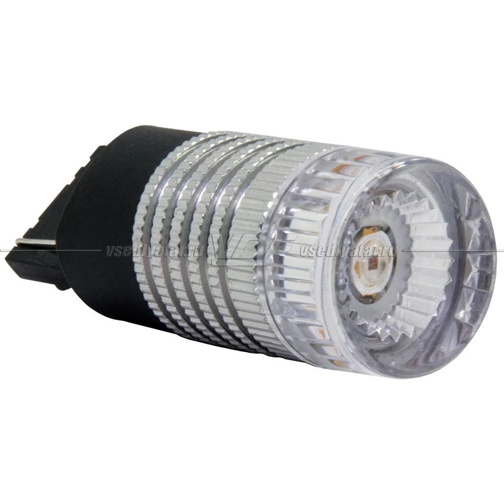 Светодиодная лампа MTF Light линза 360 12В, 2.1Вт, W21W, красный, 1 шт., NW21WR