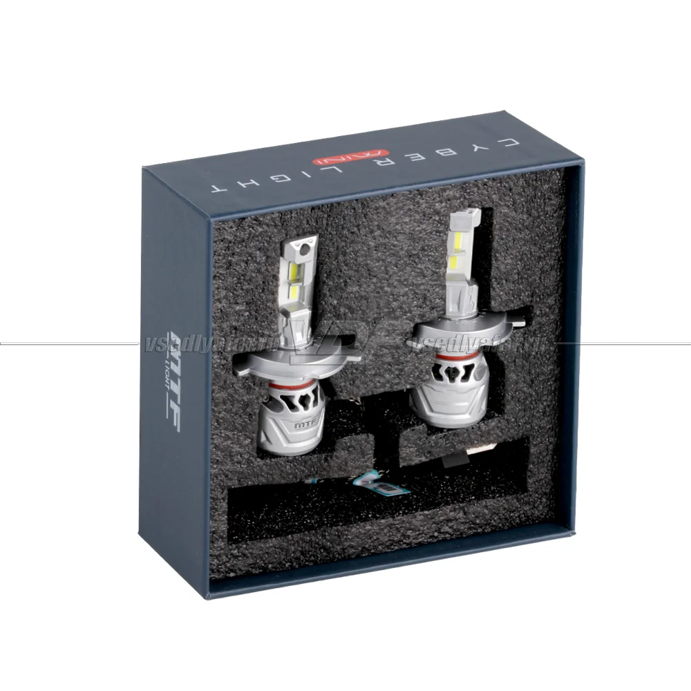 Светодиодные лампы MTF Light Cyber Light Mini H4/H19 6000K 12V, 45W, 2шт, CM04K6