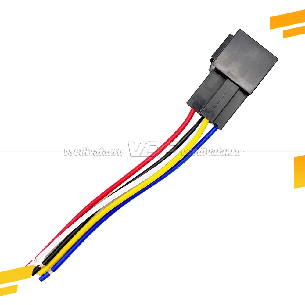 Реле 4-контактное 40A/12VDC в сборе с колодкой