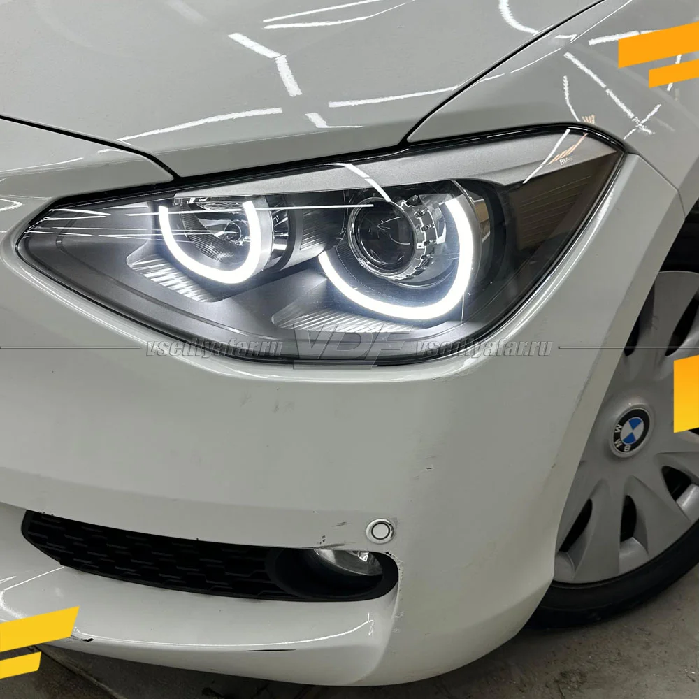 Светодиодные Ангельские глазки BMW 1 F20 2011-2016 Рефлектор Цвет: Белый