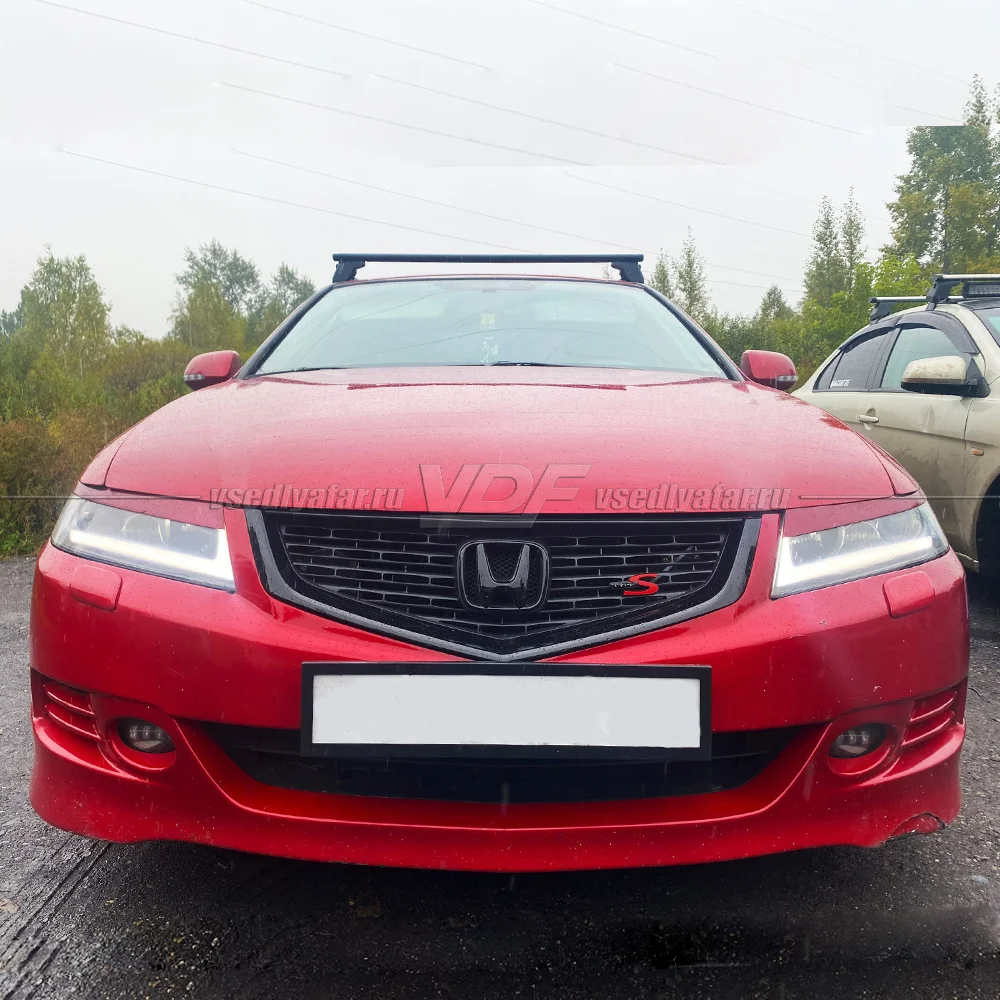 Светодиодные вставки в фары Honda Accord 2002-2008 "Lexus-Style" Цвет: Белый