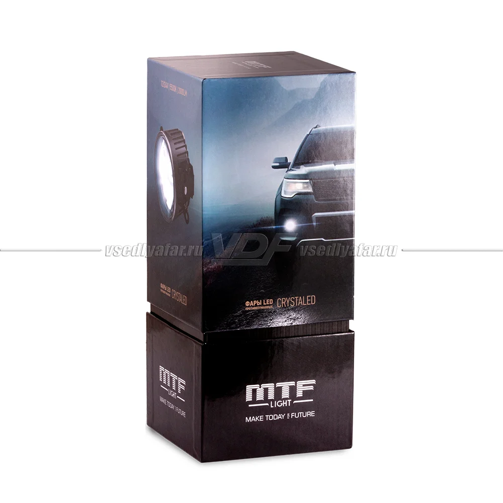 Светодиодные противотуманные фары MTF CRYSTALED  28Вт, 5500К (комплект 2 шт) FL28W