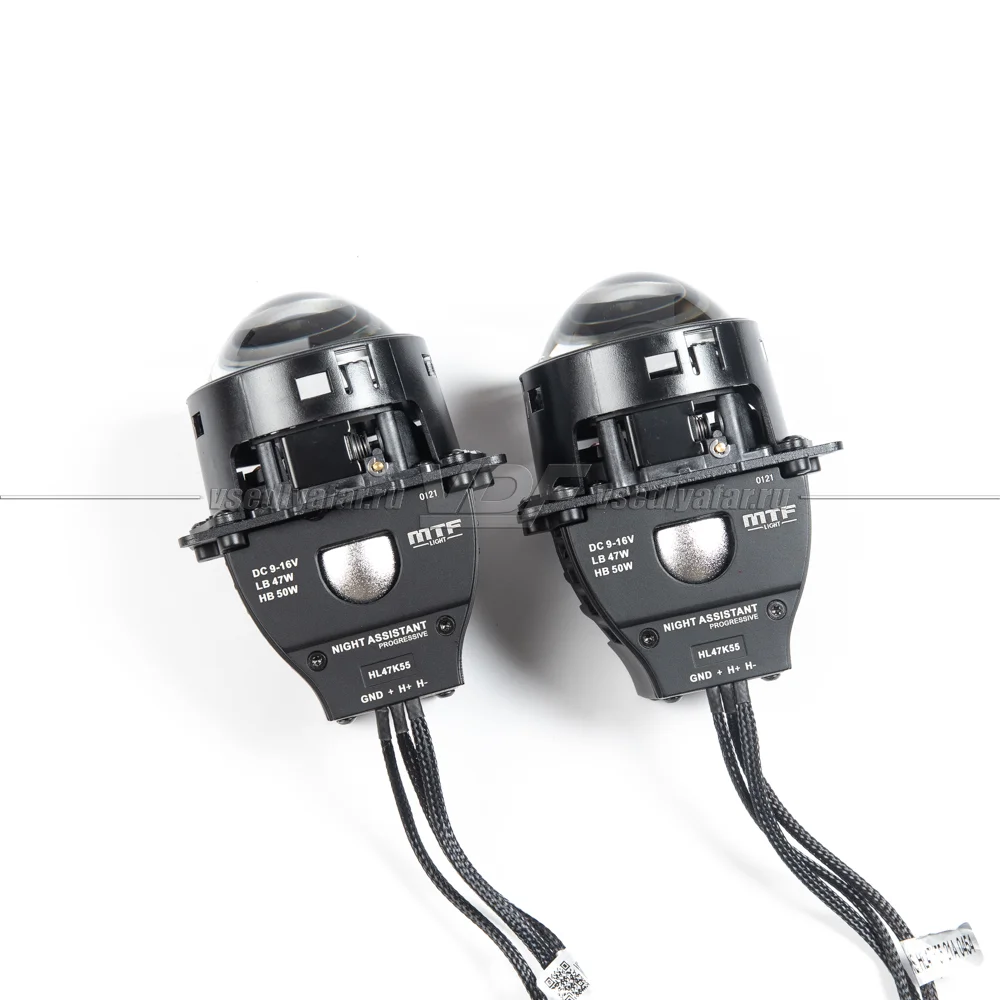 Светодиодные линзы MTF Light Night Assistant Progressive LED 3 5500K Bi-Led (комплект 2 шт) HL47K55