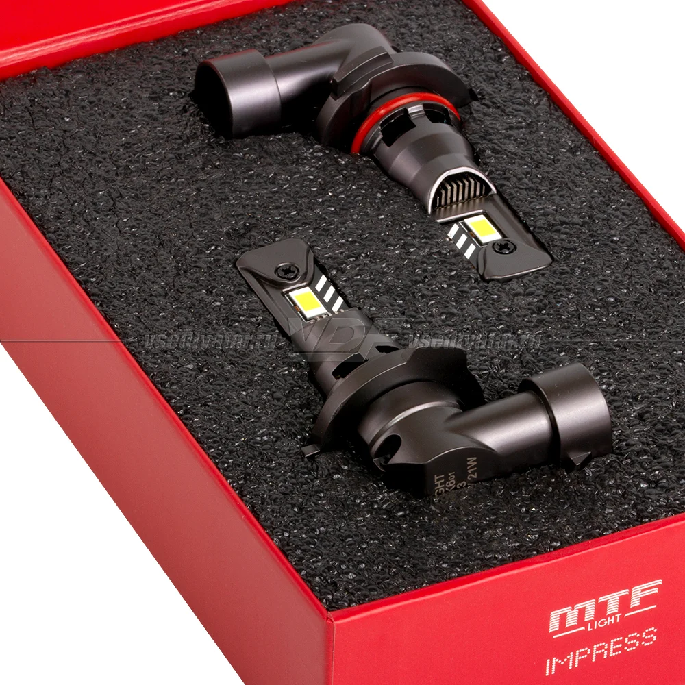 Светодиодные лампы MTF Light IMPRESS HB3 6000K 12V, 21W, 2шт, HTB3K6