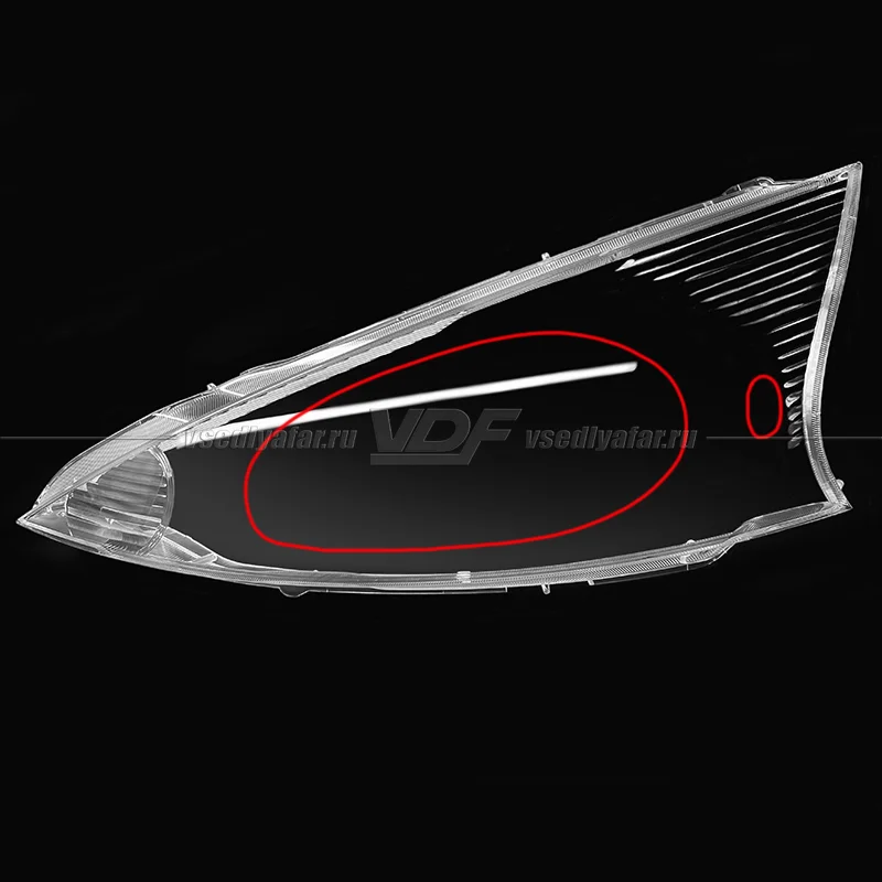 Уцененное стекло для фары Mitsubishi Grandis (2004-2009) Левое №2