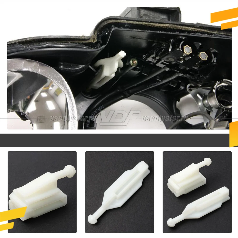 Направляющие корректора фары BMW 5 E39 2000-2004 (Комплект на 1 фару)