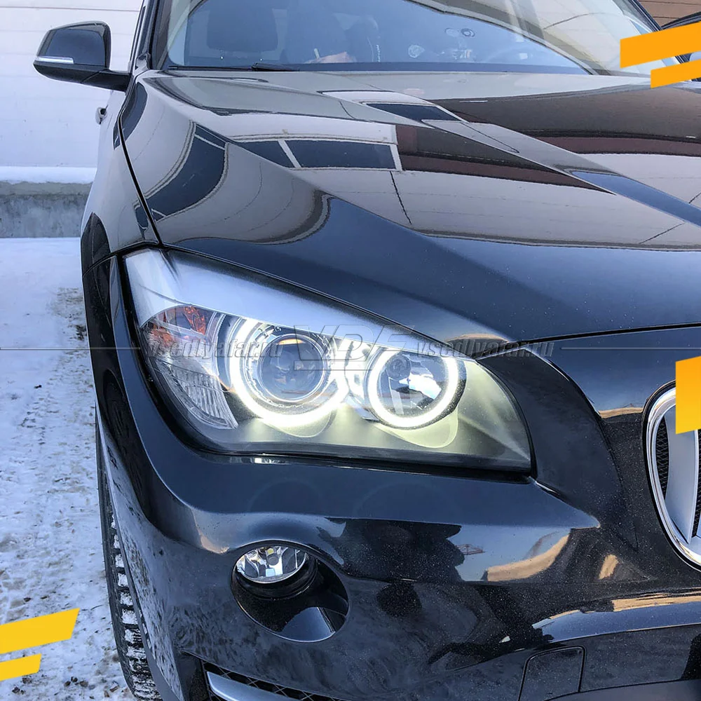 Светодиодные Ангельские глазки BMW X1 E84 2009-2015 Рефлектор Цвет: Белый