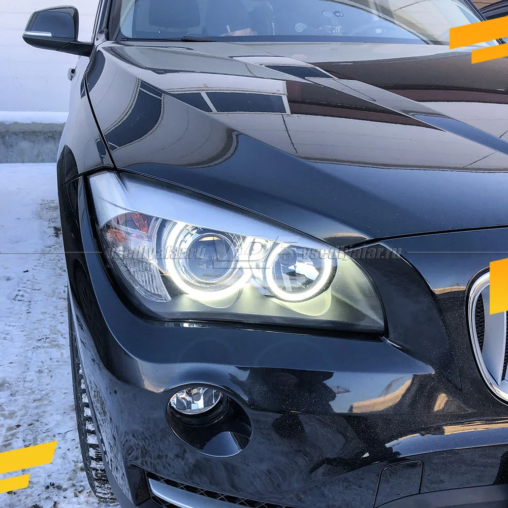Светодиодные Ангельские глазки BMW X1 E84 2009-2015 Рефлектор Цвет: Белый