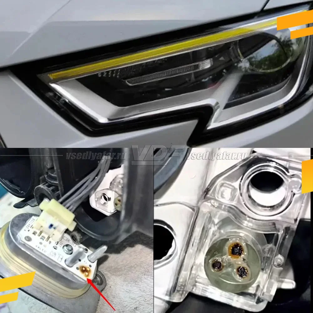 Плата маркера светодиодной Ресницы Audi A3 2016-2020 Ксенон Правая Цвет: Белый