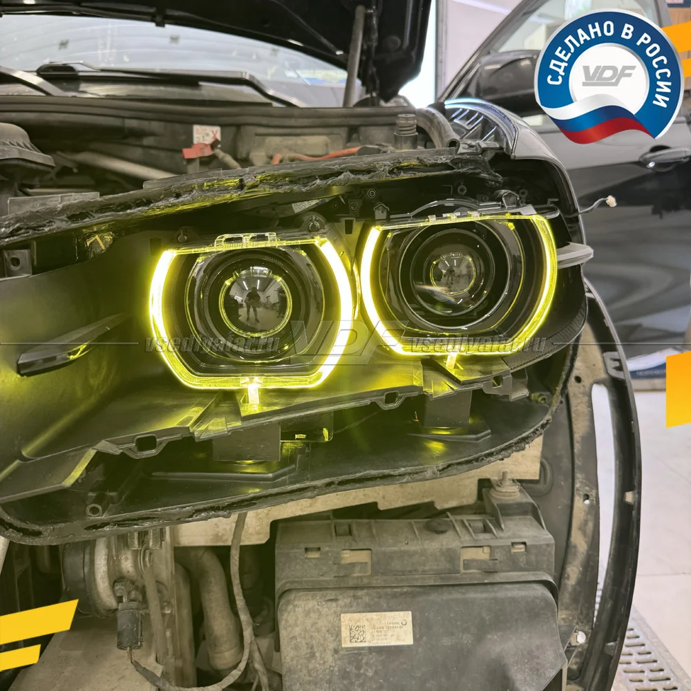 Комплект плат маркера BMW X6 F16 2014-2020 VDF-Light Цвет: Лимонный