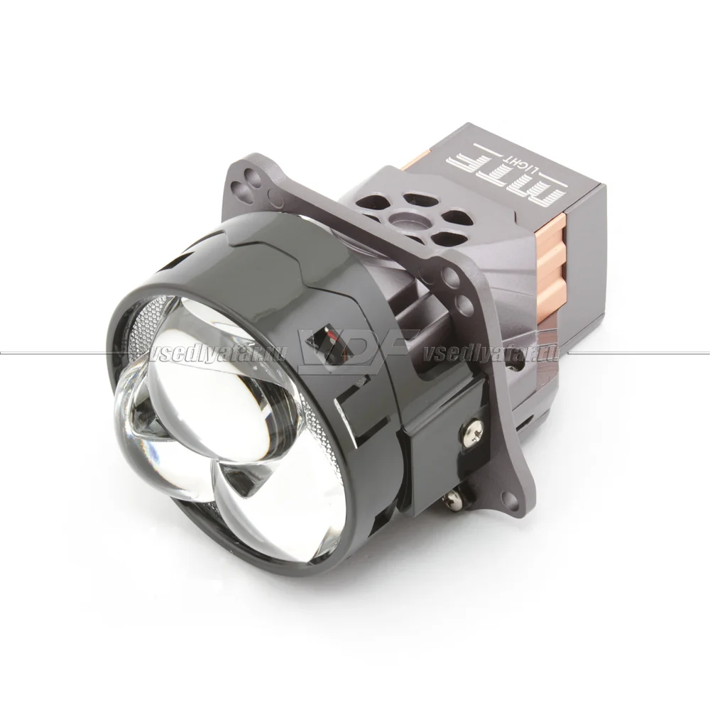 Светодиодные линзы MTF Light QUADRIX 3" 6000K Bi-Led круг 3 линзы (комплект 2 шт) HDR3L